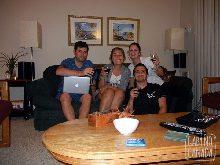Na casa da Raquel e do Gabriel em Chino Hills