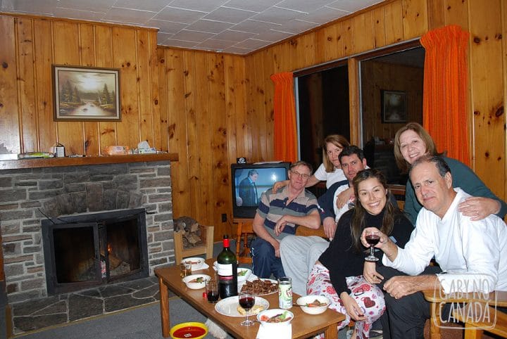 Lareira, família, vinho, friozinho...
