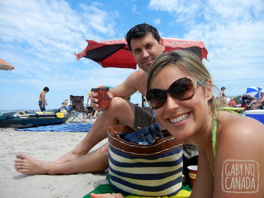 Curtimos muito o dia de sol e praia!
