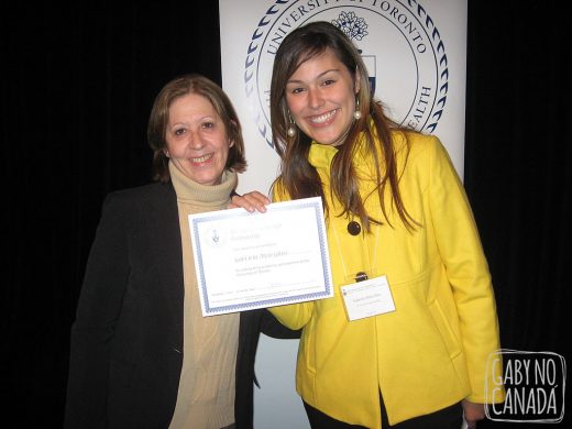 Premiação na Universidade de Toronto
