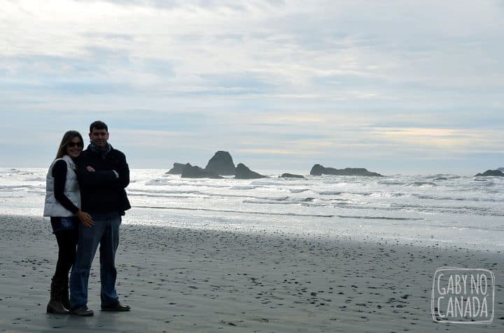 Nós na Ruby Beach