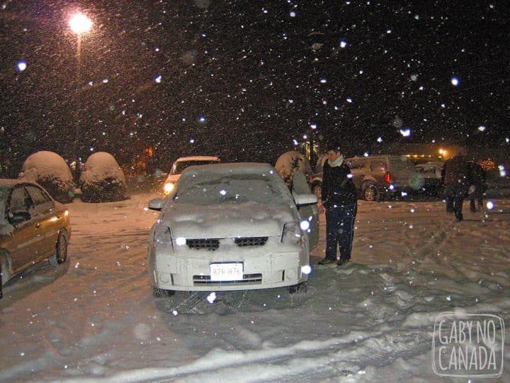 Roadtrip e inverno: uma combinação não muito boa. Esta foto é de 2008 quando fizemos uma Roadtrip em Dezembro em 5 estados Americanos, saindo de Boston.