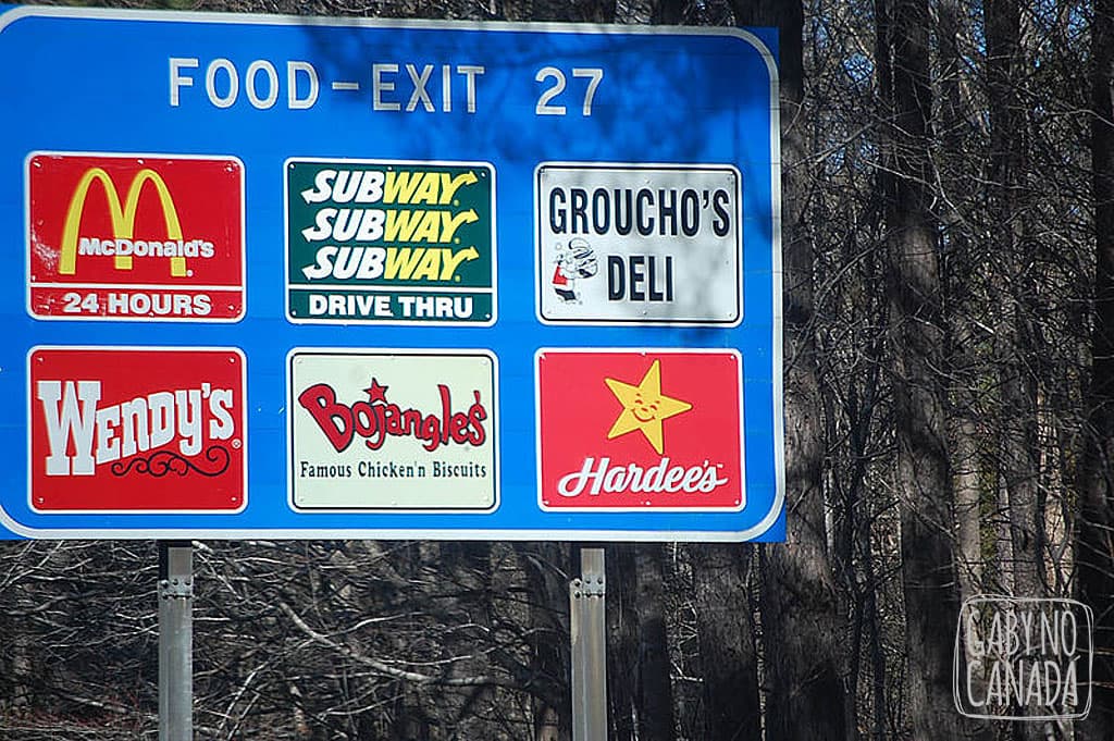 As opções "super saudáveis" de comida nas roadtrips que fazemos pelos Estados Unidos