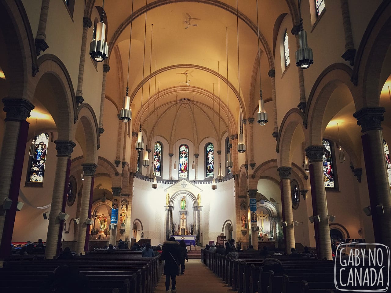 A igreja católica de St Patrick - Gaby no Canadá